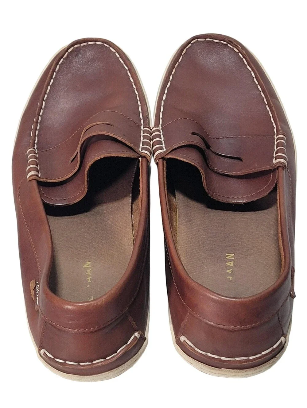 Cole Haan Pinch Weekender Roadtrip Slip On Leather Shoes Men's Size 10.5 M Brown